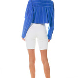 Striped Cropped Shirts