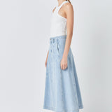 Denim Maxi Skirt