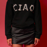 Letter Patch Sweatshirt