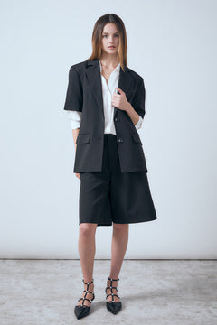 Brynn Single Breasted Short Sleeve Blazer