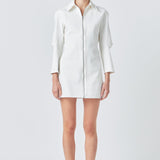 Zip Up Mini Dress