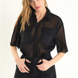 Mesh Net Top with Pockets