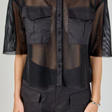 Mesh Net Top with Pockets