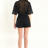 Mesh Net Top with Pockets