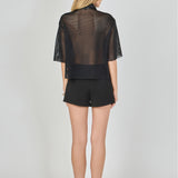 Mesh Net Top with Pockets