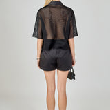 Mesh Net Top with Pockets