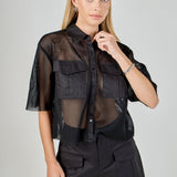 Mesh Net Top with Pockets
