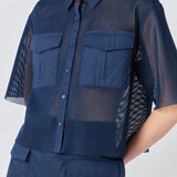 Mesh Net Top with Pockets