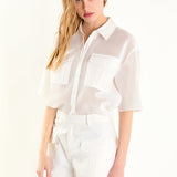 Mesh Net Top with Pockets