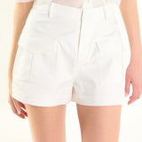 High-Waisted Shorts with Pockets