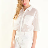 High-Waisted Shorts with Pockets