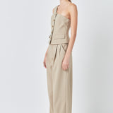 Mid Waisted Long Trousers