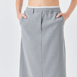 Boxer Waist Maxi Skirt