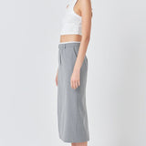 Boxer Waist Maxi Skirt