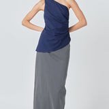 One Shoulder Ruched Top