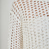 Sequined Mesh Knit Sweater