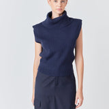 Turtleneck Sleeveless Sweater