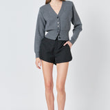 High Waisted Nylon Shorts