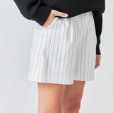 Pinstriped Shorts