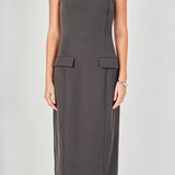 Strapless Column Maxi Dress