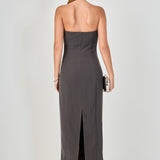 Strapless Column Maxi Dress