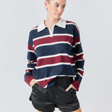 Striped Polo Knit Shirt