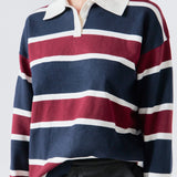 Striped Polo Knit Shirt