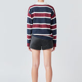 Striped Polo Knit Shirt