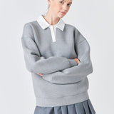 Collared Sweatshirt