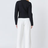 Wide Leg High Waisted Trouser