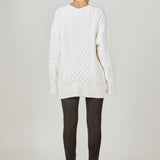 Oversized Cable Knit Cardigan