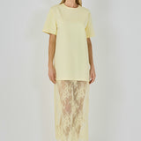 Mix Media T-shirt Lace Dress