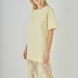 Mix Media T-shirt Lace Dress