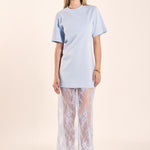 chinese dress ladies Austin Lace Contrasting Graphic Tee – Whiskey Darling Boutique main image 1