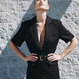 Brynn Single Breasted Short Sleeve Blazer