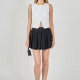 Tara Button Up Cotton Linen Vest