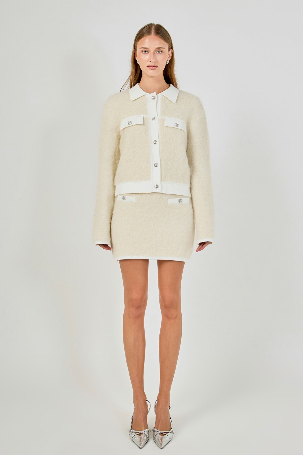 Collared Button Up Cardigan
