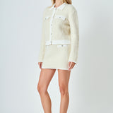 Collared Button Up Cardigan