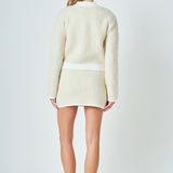 Collared Button Up Cardigan