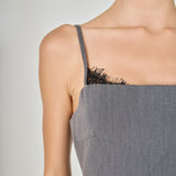 Josephine Lace Trim Mini Dress
