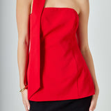 A-Line Choker Tie Top