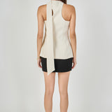 Kaitlyn A-Line Choker Tie Top