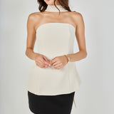 Kaitlyn A-Line Choker Tie Top