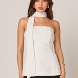 Kaitlyn A-Line Choker Tie Top