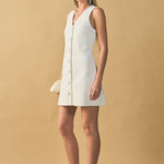 V-Neck A-Line Mini Dress – Endless Rose