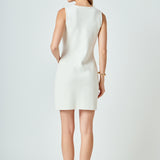V-Neck A-Line Mini Dress