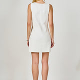 V-Neck A-Line Mini Dress