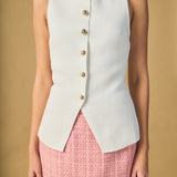 Button Up Knit Vest