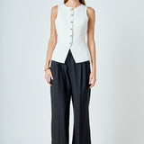 Button Up Knit Vest