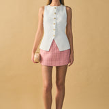 Button Up Knit Vest